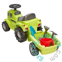 Écoiffier Utánfutós Traktor bébitaxi ülés alatti tárolóval és kerti szerszámokkal (4359)