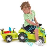 Écoiffier Utánfutós Traktor bébitaxi ülés alatti tárolóval és kerti szerszámokkal (4359)