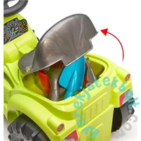 Écoiffier Utánfutós Traktor bébitaxi ülés alatti tárolóval és kerti szerszámokkal (4359)