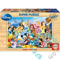 Educa 100 db-os fa puzzle - Disney csodálatos világa (12002)