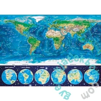 Educa 1000 db-os Neon puzzle - Világtérkép (16760)