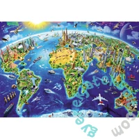 Educa 2000 db-os puzzle - Nevezetességek a világ körül (17129)
