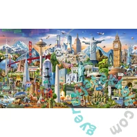 Educa 42000 db-os Panoráma puzzle - A világ körül (17570)