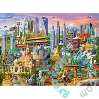 Educa 42000 db-os Panoráma puzzle - A világ körül (17570)