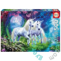 Educa 500 db-os puzzle - Unikornisok az erdőben (17648)