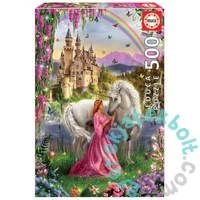 Educa 500 db-os puzzle - Tündér és unikornis (17985)