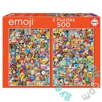 Educa 2 x 500 db-os puzzle - Emoji (17992)