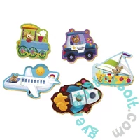 Educa 5 az 1-ben Baby sziluett puzzle (3,4,5 db-os) - Járművek 2 (18059)