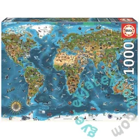 Educa - 1000 db-os puzzle - Világtérkép (19022)