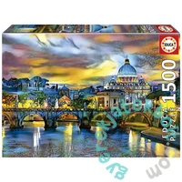 Educa 1500 db-os puzzle - Szent Péter Bazilika és Szent Angelo-híd (19617)