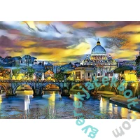 Educa 1500 db-os puzzle - Szent Péter Bazilika és Szent Angelo-híd (19617)