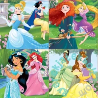Educa 4 az 1-ben puzzle (12,16,20,25) - Disney Princess (17166)