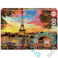 Educa 3000 db-os puzzle - Sunset In Paris (17675)