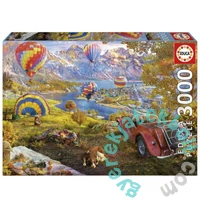 Educa 3000 db-os puzzle - Hőlégballon völgy (19947)