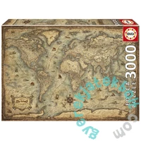 Educa 3000 db-os puzzle - Világtérkép (19567)