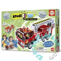 Educa 3D Studio - Tűzoltóautó építőjáték (19186)