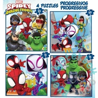 Educa 4 az 1-ben puzzle (12,16,20,25) - Spidey és barátai (19295)