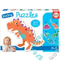 Educa 5 az 1-ben Baby sziluett puzzle (3,4,5 db-os) - Dinoszauruszok (18873)