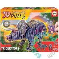 Educa 67 db-os 3D Creature puzzle - Triceratops (19183)