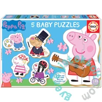 Educa 5 az 1-ben Baby sziluett puzzle (3,4,5 db-os) - Peppa malac (18589)