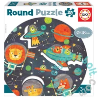 Educa Kör alakú puzzle - Az űrben (18908)