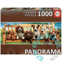 Educa 1000 db-os Panoráma puzzle - Kutyusok a padon (19038)