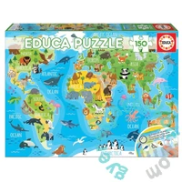 Educa 150 db-os puzzle -  Világtérkép (18115)