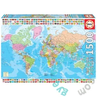 Educa 1500 db-os puzzle - Politikai világtérkép (18500)