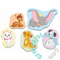 Educa 5 az 1-ben Baby sziluett puzzle (3,4,5 db-os) - Disney - Állatok 2 (18591)