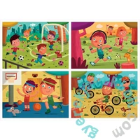 Educa 4 az 1-ben puzzle (20,40,60,80) - Sportoljunk! (18602)