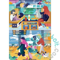 Educa 2 x 48 db-os puzzle - A repülőtéren és a vonaton (18604)