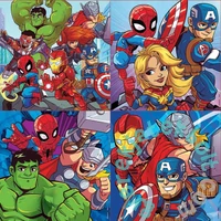 Educa 4 az 1-ben puzzle (12,16,20,25) - Super Hero Adventures (18647)