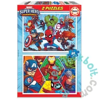 Educa 2 x 20 db-os puzzle - Marvel Super Hero Adventures (18648)