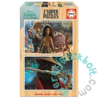Educa 2 x 50 db-os fa puzzle - Raya és az utolsó sárkány (18879) 