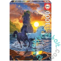 Educa 1000 db-os puzzle - Unikornisok a naplementében (19025)