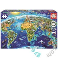 Educa 1000 db-os Miniature puzzle - A világ nevezetességei (19036)
