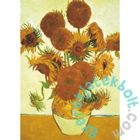 Educa 2x1000 db-os puzzle - Van Gogh - Napraforgók + Éjjeli kávézó, Klimt (18491)