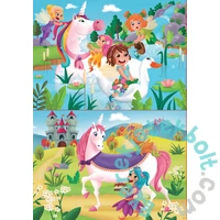 Educa 2 x 20 db-os puzzle - Egyszarvú és tündérek (18064)