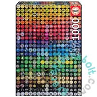 Educa 1000 db-os puzzle - Színkollázs - Kupakok (19026)