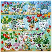 EeBoo 1000 db-os puzzle - Floral Cupboard (PZT719)