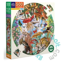 EeBoo 500 db-os Kör puzzle - Mushrooms and Butterflies (PZFMBU)