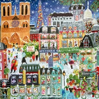 EeBoo 1000 db-os puzzle - Paris Christmas (PTZ781)