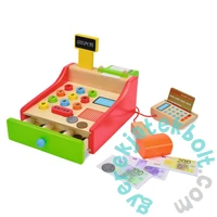 Eichhorn Fa játék pénztárgép vonalkód leolvasóval (3717)