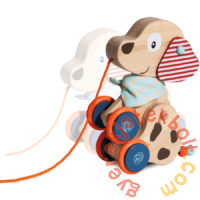 Eichhorn Baby - Fa készségfejlesztő húzható kutya 