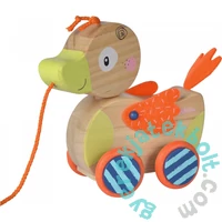 Eichhorn Baby - Fa készségfejlesztő húzható kacsa 