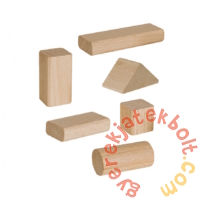 Eichhorn 50 db-os fa natúr építőkocka játékszett