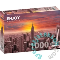 Enjoy 1000 db-os puzzle - Sunset Over New York Skyline (1068)