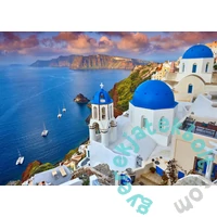 Enjoy 1000 db-os puzzle - Santorini View with Boats, Greece (1086)
