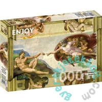 Enjoy 1000 db-os puzzle - Michelangelo Buonarroti: The Creation of Adam (1383)