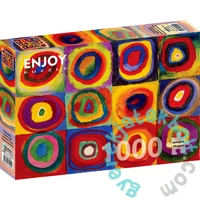 Enjoy 1000 db-os puzzle - Vassily Kandinsky - Color Study: Squares with Concentric Circles (1542)